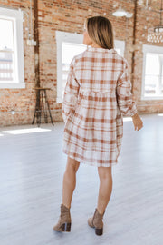 Higley Plaid Babydoll Mini Dress | S-XL | PRE ORDER