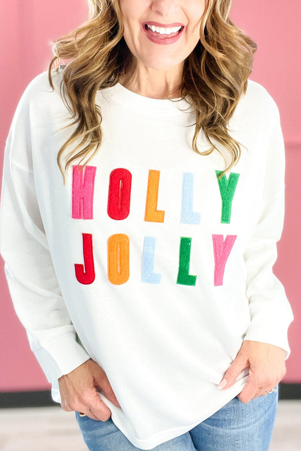 Holly Jolly Graphic Long Sleeve Top | PRE ORDER