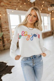 Holly Jolly Round Neck Sweater | S-XL