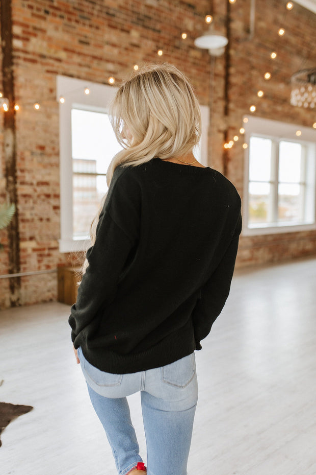 Holly Jolly Round Neck Sweater | S-XL