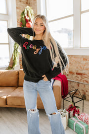 Holly Jolly Round Neck Sweater | S-XL