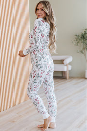 Holly Print Christmas Pajama Set | DROPSHIP