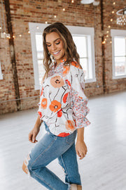 SALE - Indiana Boho Floral Blouse