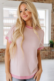 Ines Textured Contrast Tunic | DROPSHIP