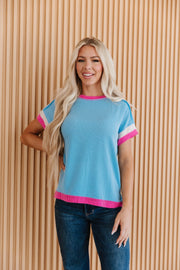 Ines Textured Contrast Tunic