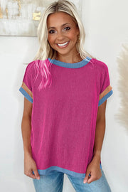 Ines Textured Contrast Tunic | S-XL | PRE ORDER