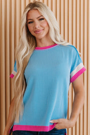 Ines Textured Contrast Tunic