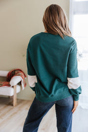 Ivy Colorblock Drop Shoulder Sweatshirt | DROPSHIP
