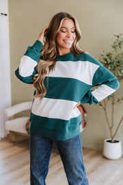 Ivy Colorblock Drop Shoulder Sweatshirt | DROPSHIP