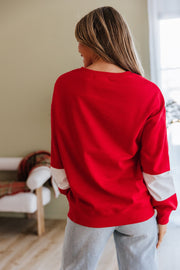 Ivy Colorblock Drop Shoulder Sweatshirt | DROPSHIP