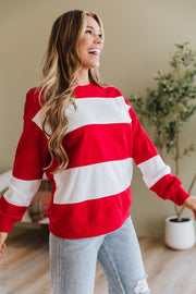 Ivy Colorblock Drop Shoulder Sweatshirt | DROPSHIP