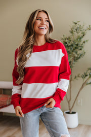 Ivy Colorblock Drop Shoulder Sweatshirt | DROPSHIP