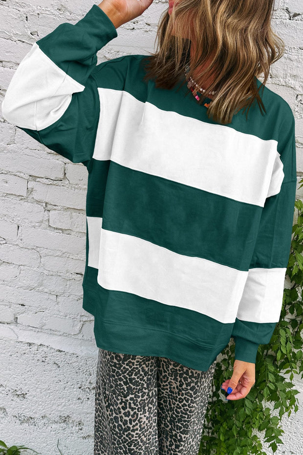 Ivy Colorblock Drop Shoulder Sweatshirt