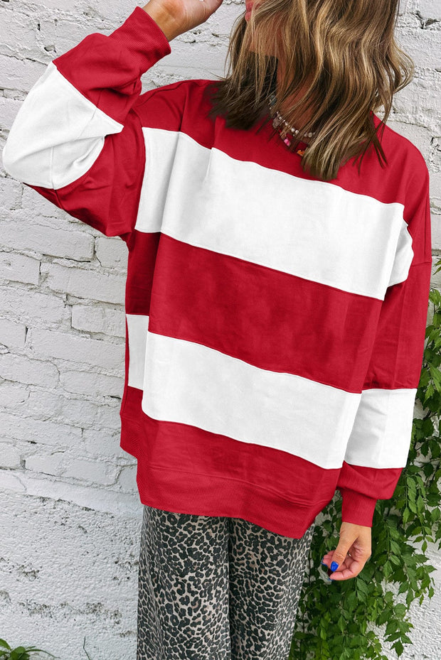 Ivy Colorblock Drop Shoulder Sweatshirt