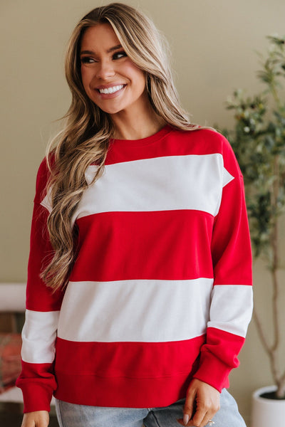 Ivy Colorblock Drop Shoulder Sweatshirt