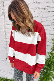 Ivy Colorblock Drop Shoulder Sweatshirt