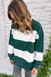 Ivy Colorblock Drop Shoulder Sweatshirt
