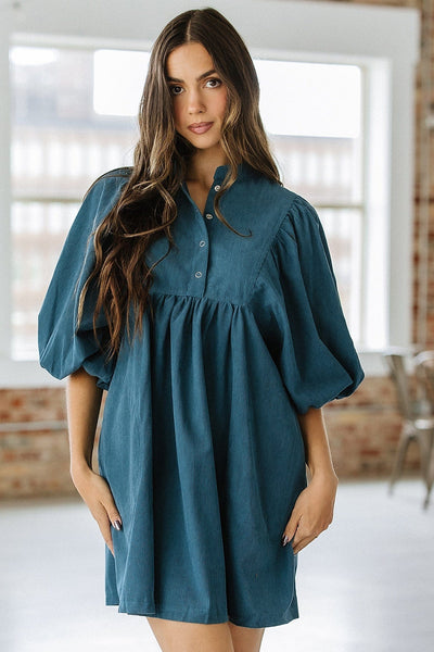 Jakell Button Corduroy Dress