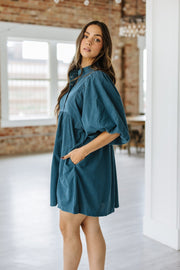 Jakell Button Corduroy Dress | S-XL