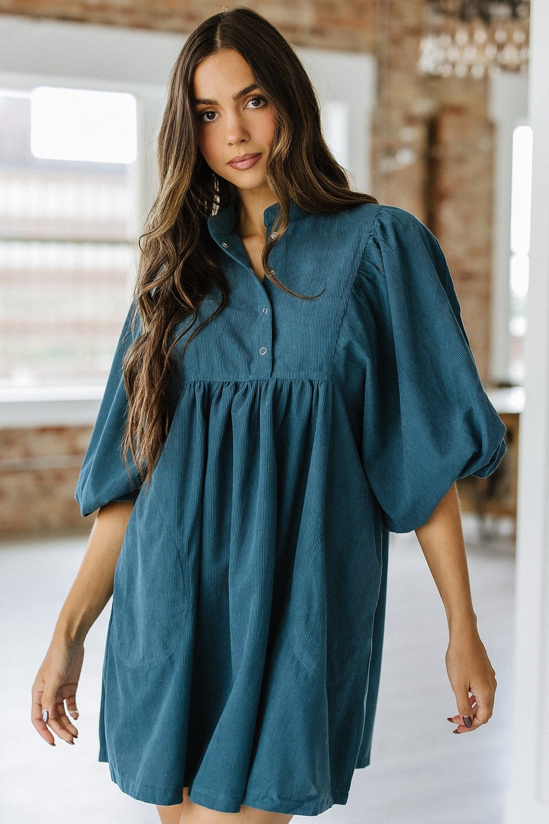 Jakell Button Corduroy Dress | DROPSHIP Liam & Company Jakell Button Corduroy Dress | DROPSHIP Liam & Company
