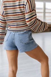 SALE - Jamie Studded Denim Shorts
