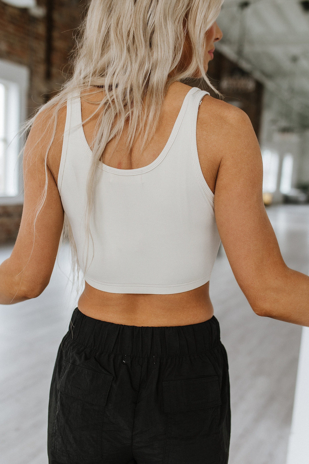 Jan Ribbed Knit Crop Tank Top | Ribbed Crop Tank Top | Tank Top