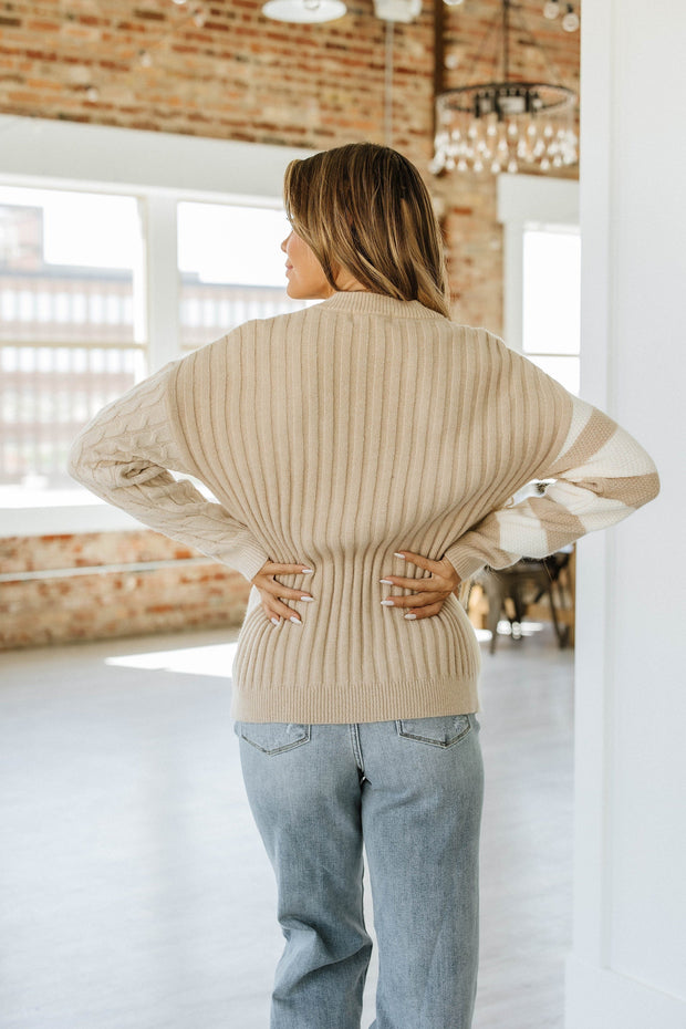 Janet Cable Knit Sweater | S-XL