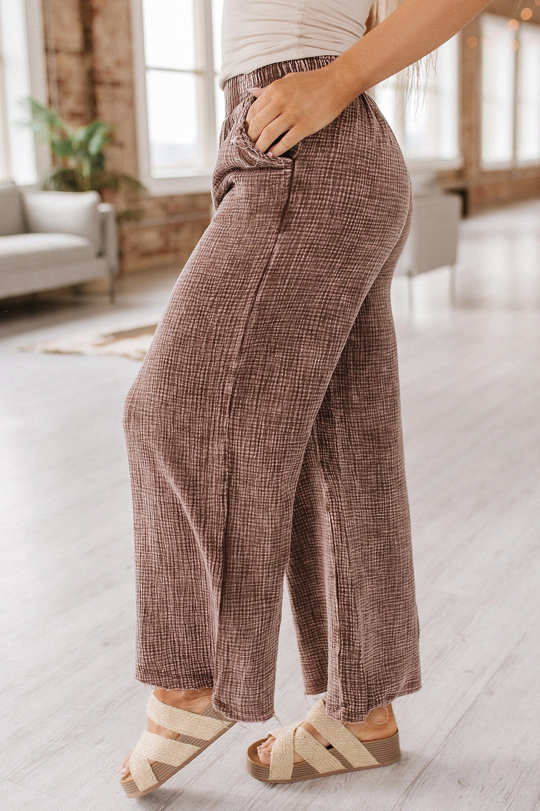 Janis Double Layered Gause Pants | Double Layered Pants | Womens
