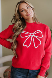 Jennifer Holiday Bow Sweater