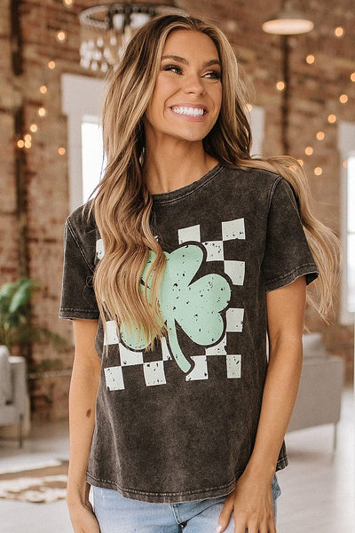 Jeremiah Clover Checkered Graphic Tee | S-XL