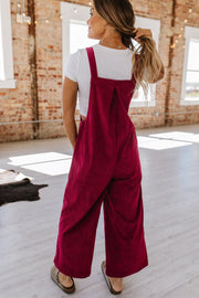 SALE - Jolene Corduroy Wide Leg Overall | Size XL