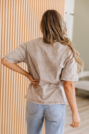 Jolene Mineral Washed Graphic Tee