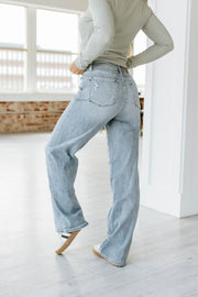 Judy Blue - High Waisted Light Wash Straight Leg