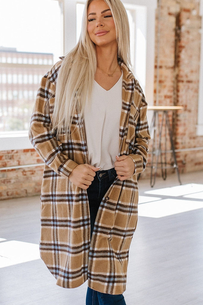 Flannel sale duster cardigan