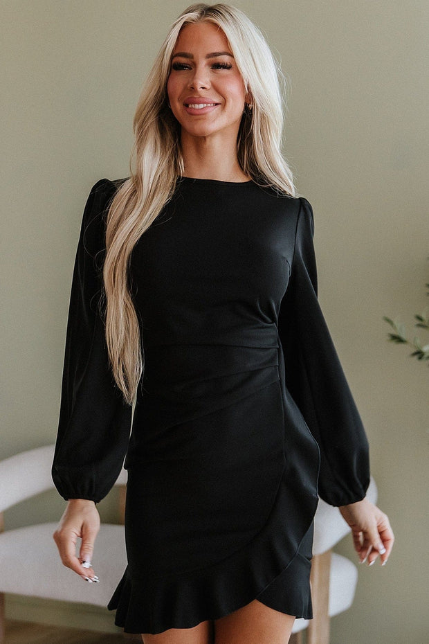 Julia Puff Sleeve Ruffle Mini Dress