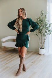 Julia Puff Sleeve Ruffle Mini Dress