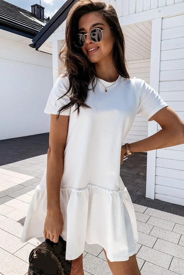 Kahari Short Sleeve Mini Dress | S-XL