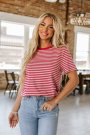 Katana Stripe Crew Neck Top | S-XL