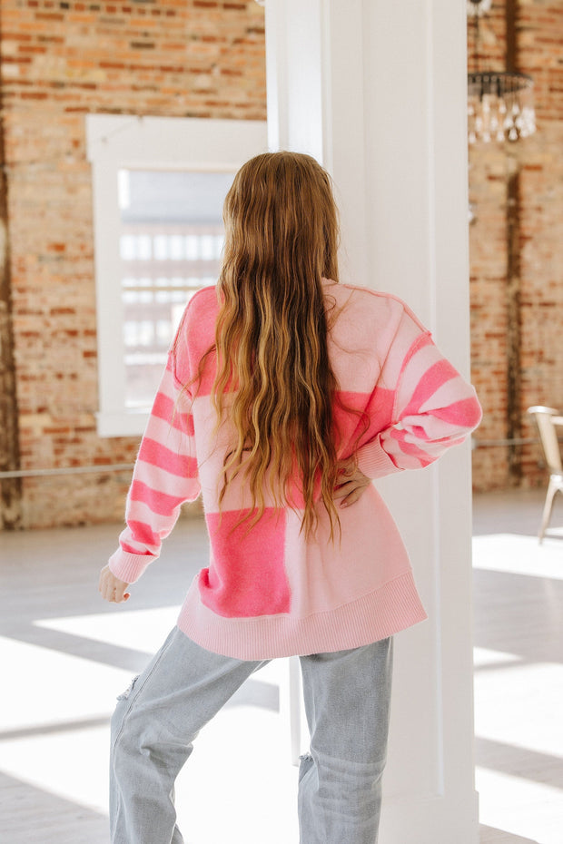 SALE - Katie Checkered Colorblock Sweater