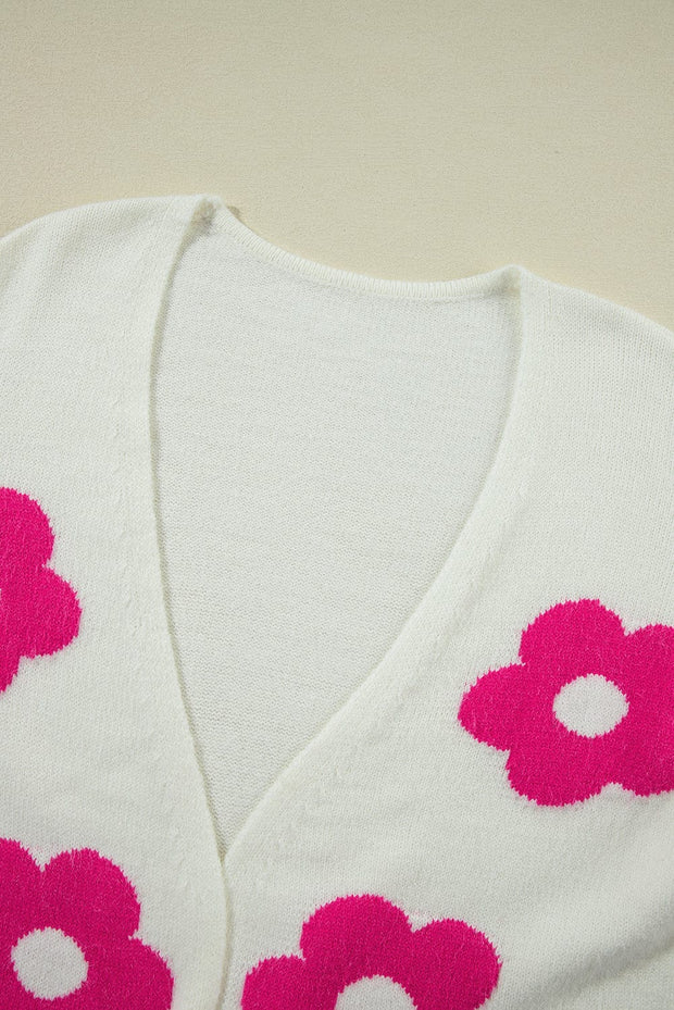 Kaylee Flower Knit Cardigan | S-XL