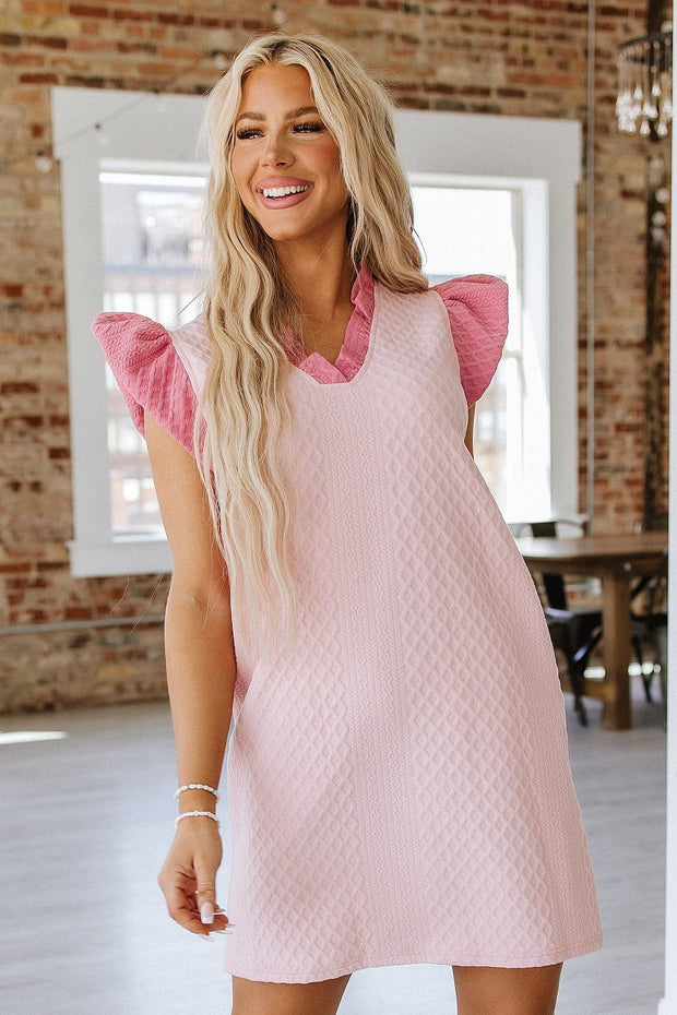 Kaylum Ruffle Sleeve Mini Dress | S-XL PRE ORDER