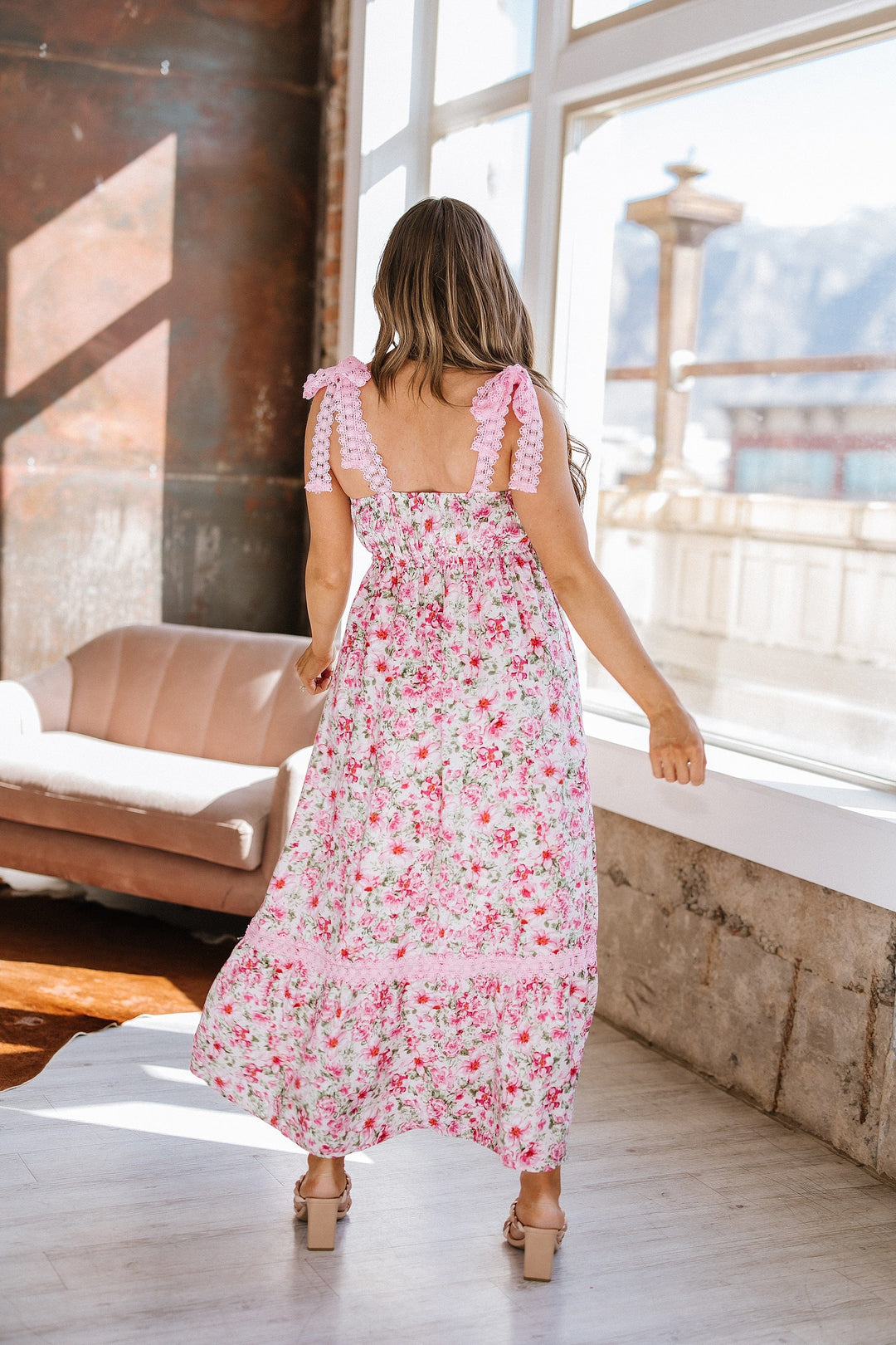 style & co maxi dress Women's Floral Lace Maxi Dress