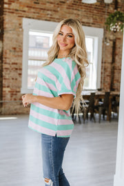 Keenan Stripe Colorblock Tunic | S-XL