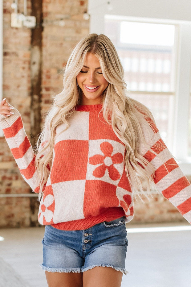 SALE - Kelsey Checkered Pullover | S-2XL