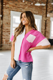Kendall Color Block Button Up | S-XL