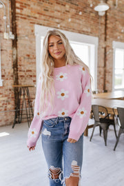 Khalani Flower Knit Sweater | S-XL