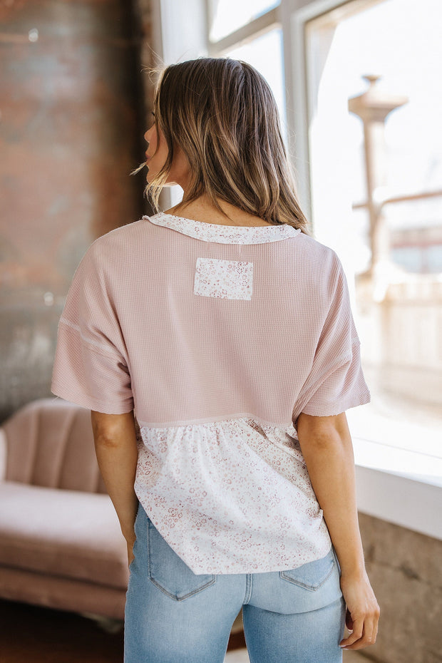 Khari Floral Patchwork Detail Top | DROPSHIP