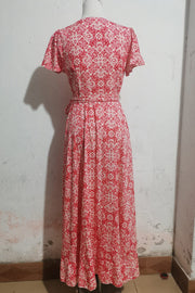 Kit Wrapped Short Sleeve Maxi Dress | Pre Order 6/24