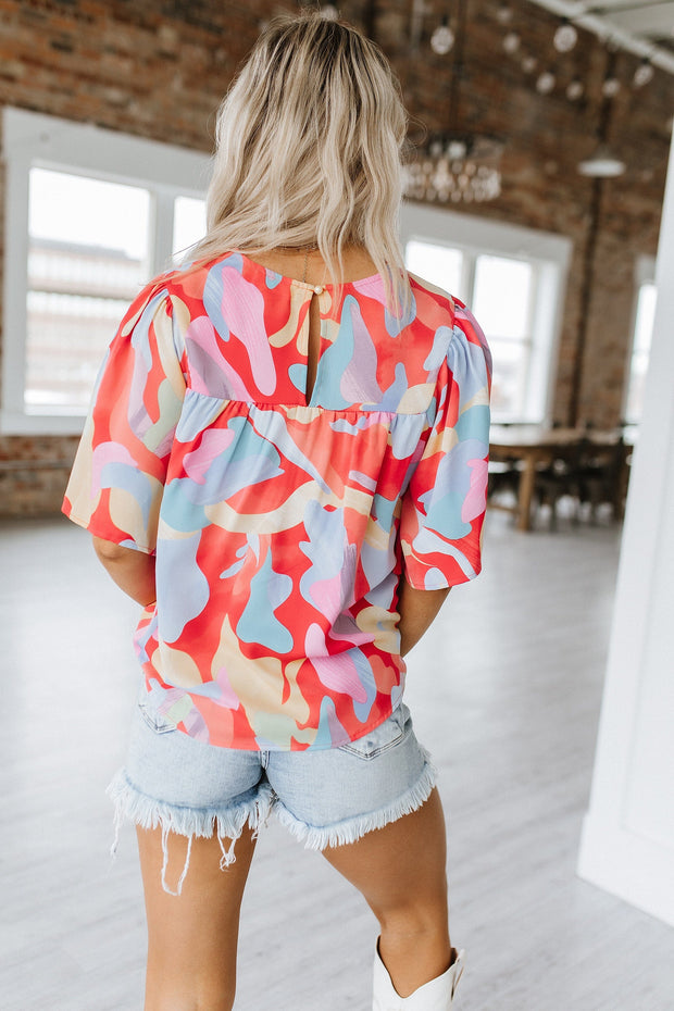Kye Abstract Print Blouse | S-XL