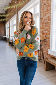 Laura Flower Knit Sweater | S-2XL | PRE ORDER